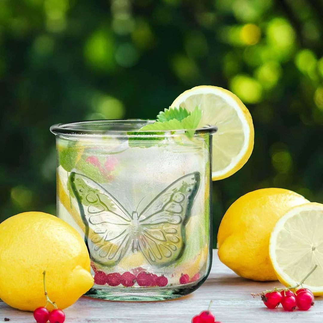 Butterfly Glass Tumbler