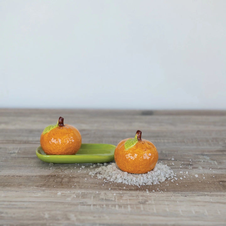 Clementine Salt + Pepper Shakers