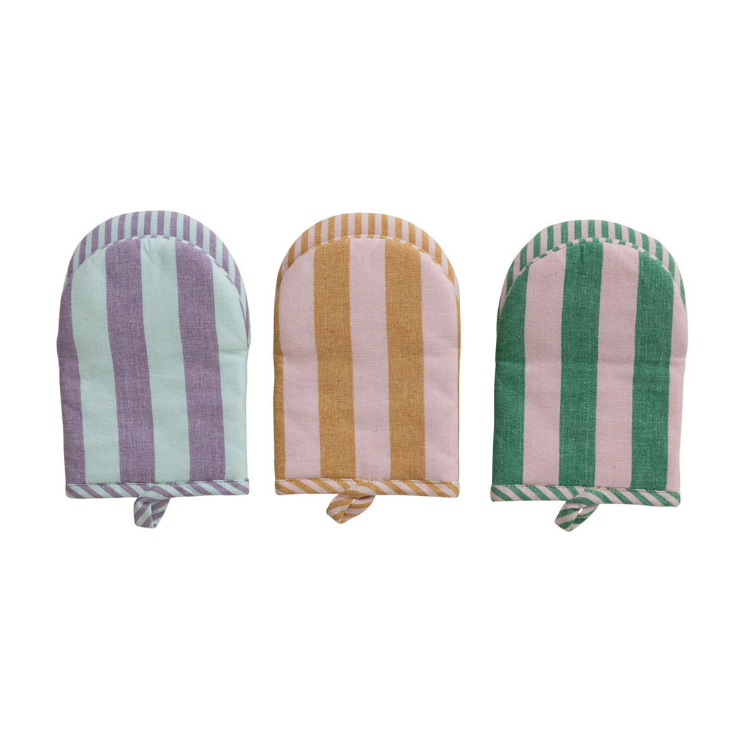 Striped Oven Mitt