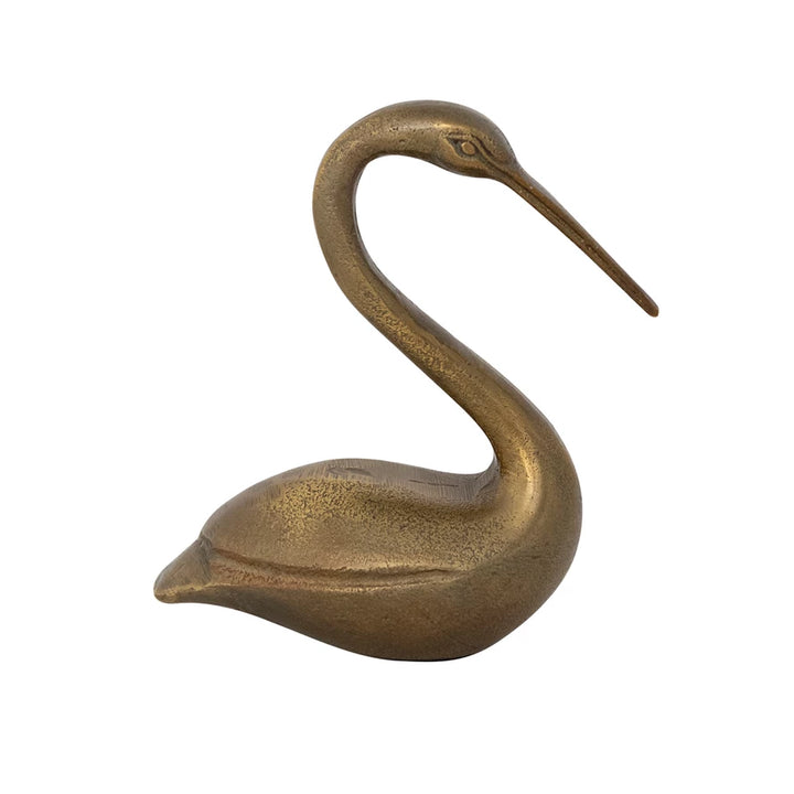 Antiqued Heron Figurine