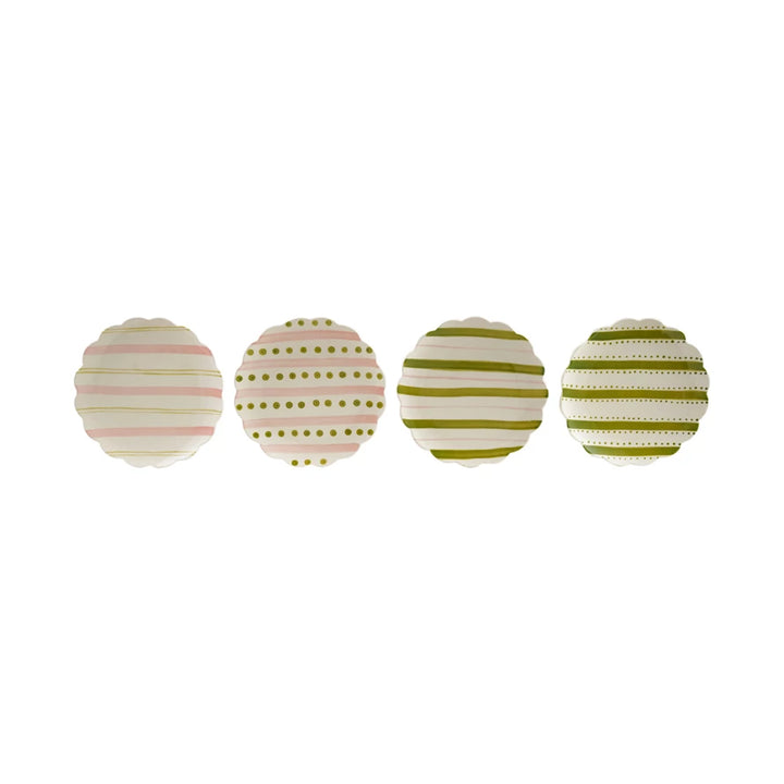 Scalloped Stripe Plate