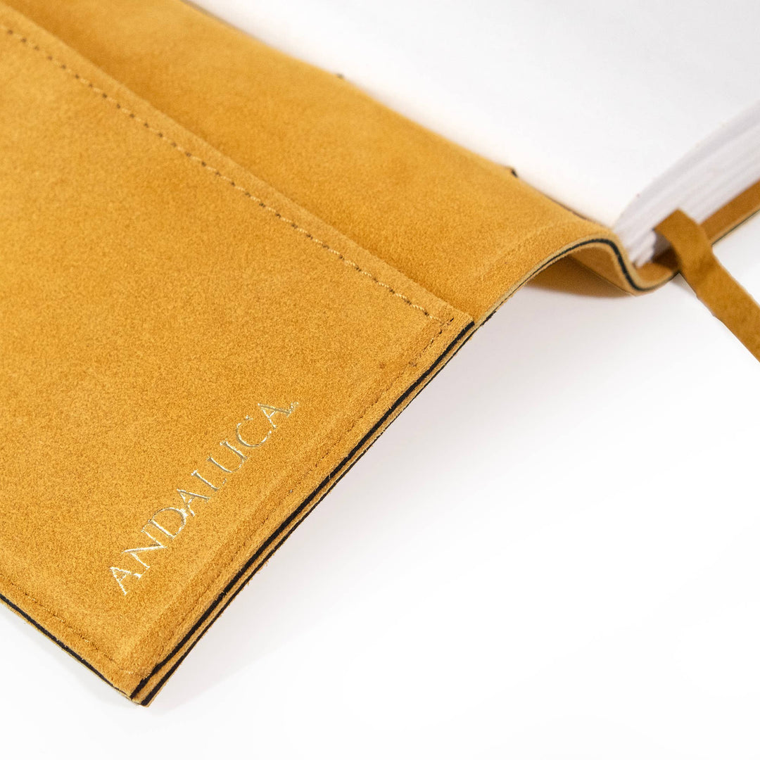 Dijon Yellow Suede Journal - Merry PigletsAndaluca