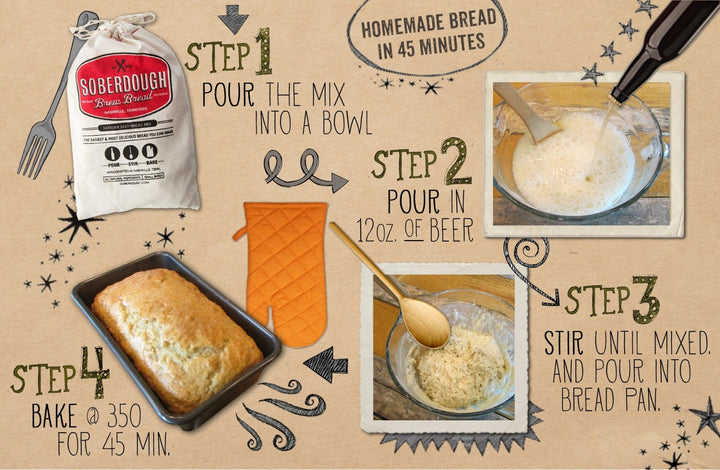 Dill Pickle Beer Bread Mix - Merry PigletsSoberdough