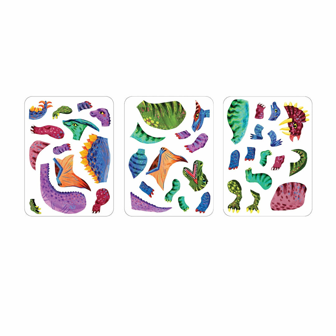Dino Mix - Up Magnetic Dress - Up - Merry PigletsMudpuppy