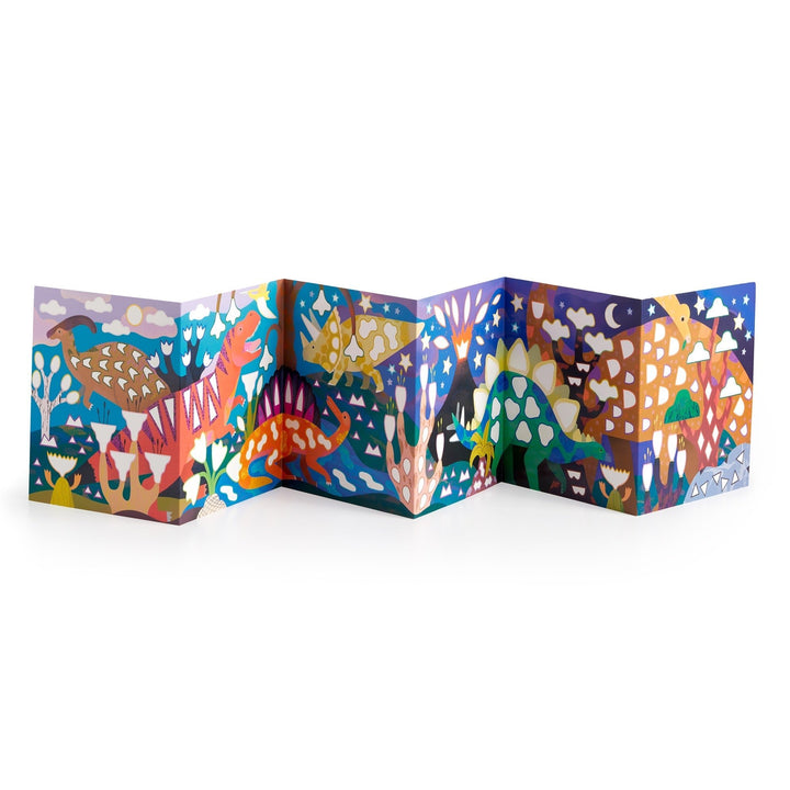 Dinosaur Land Sticker Sparkle Poster Activity Kit - Merry PigletsMerry Piglets