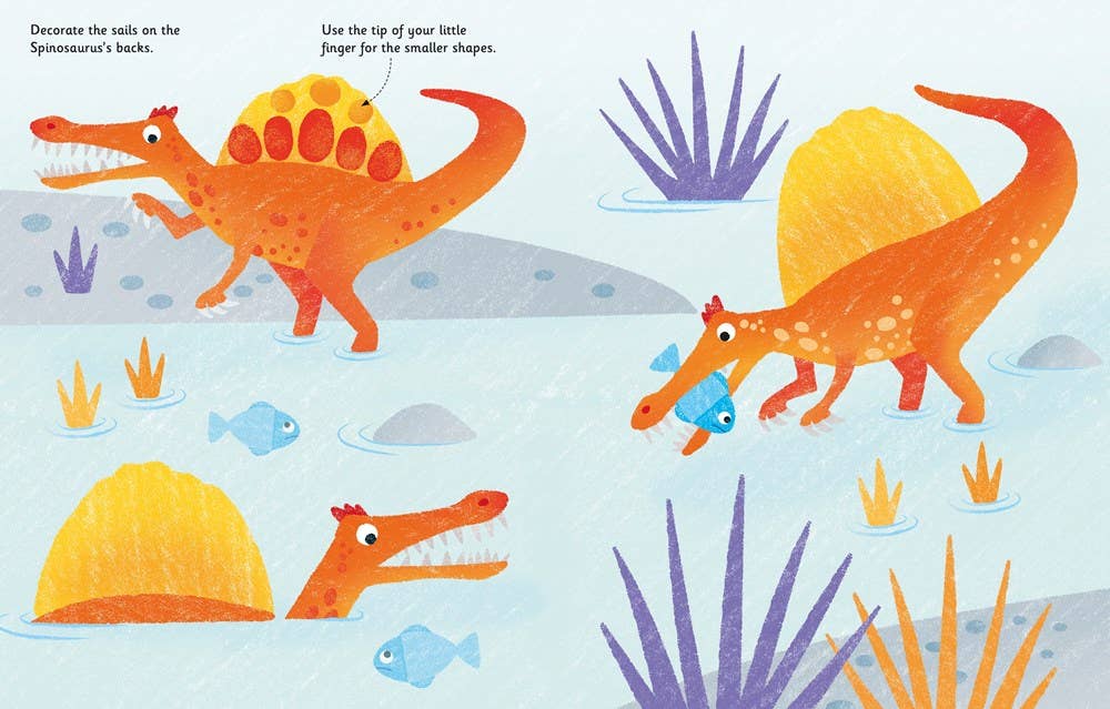 Dinosaurs Fingerprint Activity Book - Merry PigletsHarperCollins