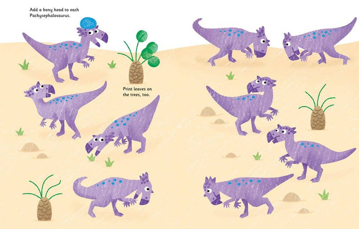 Dinosaurs Fingerprint Activity Book - Merry PigletsHarperCollins