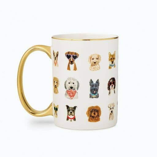 Dog Days Porcelain Mug - Merry PigletsRifle Paper Co.