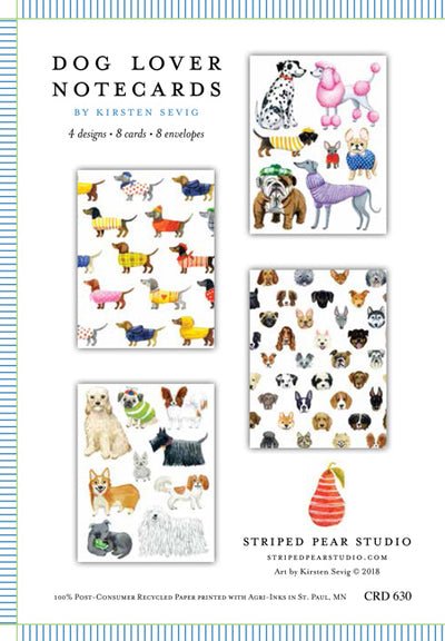 Dog Lover Notecards - Merry PigletsSkandisk