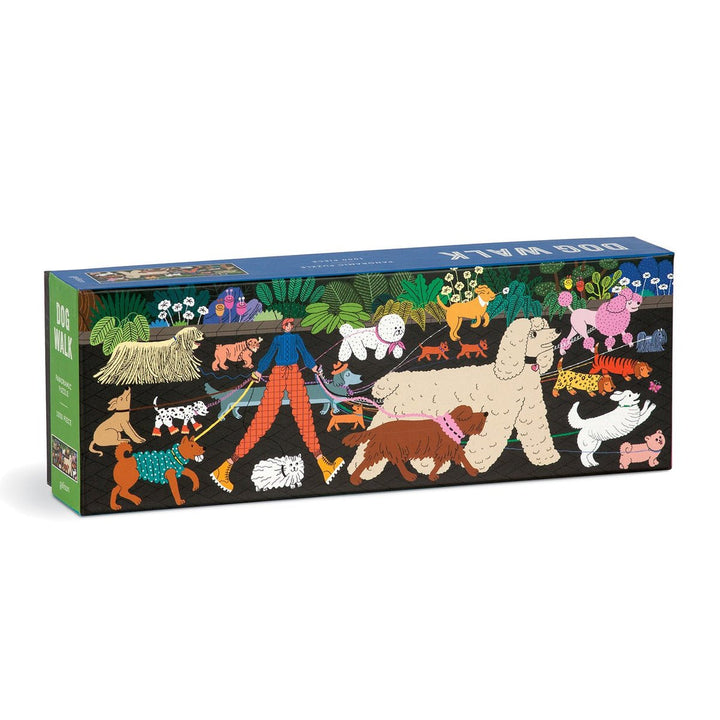 Dog Walk 1000 Piece Panoramic Puzzle - Merry PigletsGalison