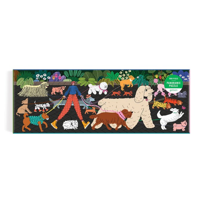 Dog Walk 1000 Piece Panoramic Puzzle - Merry PigletsGalison