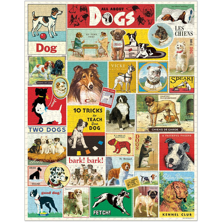Dogs 1000 Piece Puzzle - Merry PigletsCavallini Papers & Co.