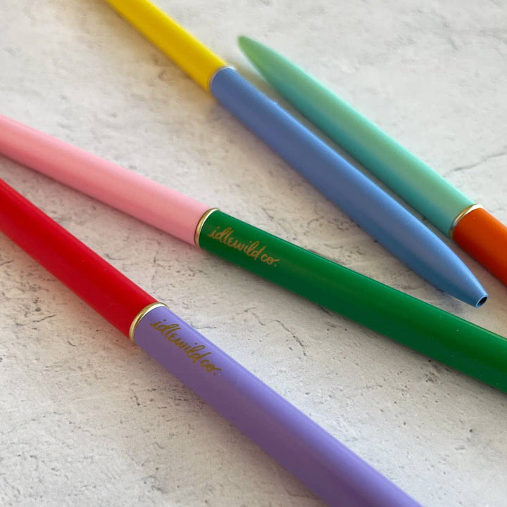 Duo - Tone Slim Pen Set of Four - Merry PigletsIdlewild Co.