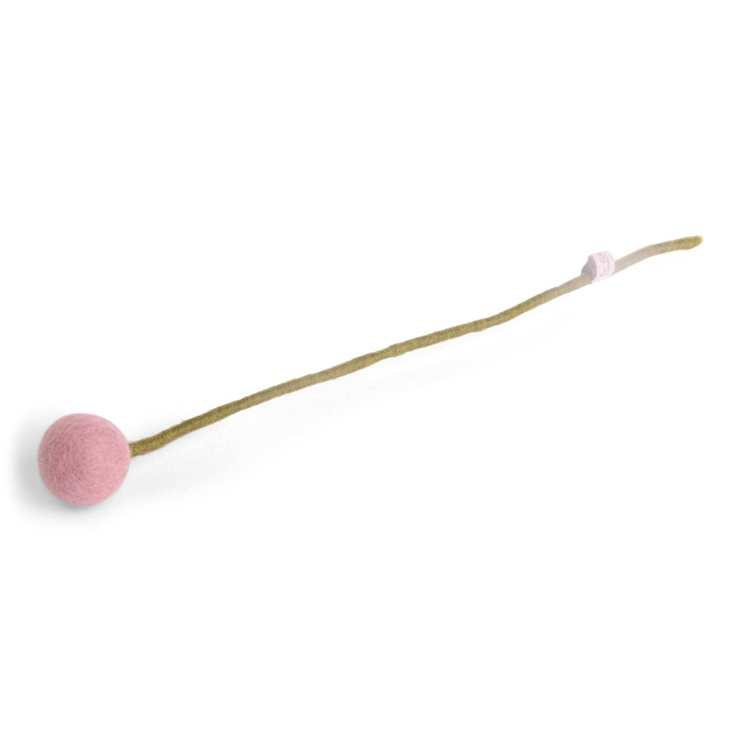 Dusty Pink Wool Pom Flower Large - Merry PigletsGry and Sif