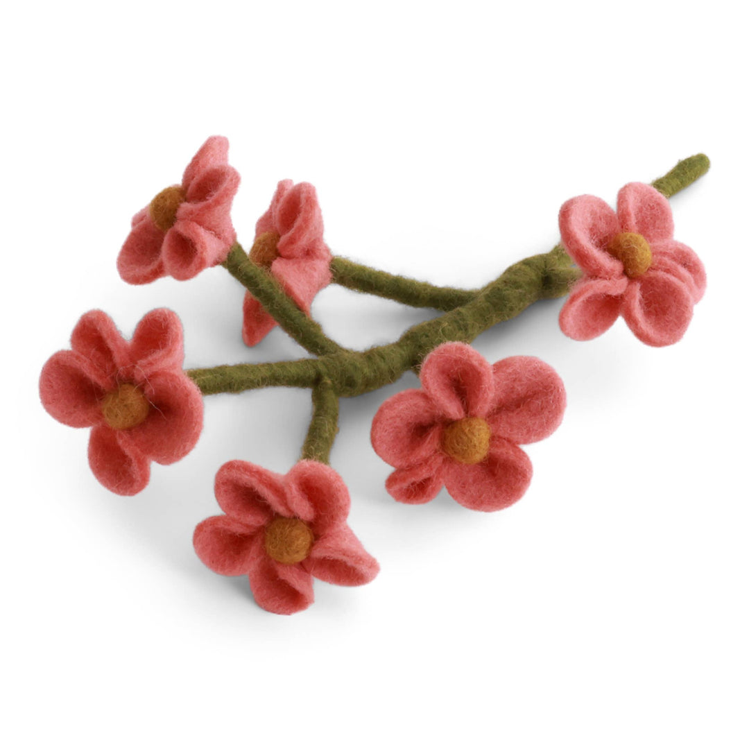 Dusty Red Forget-Me-Not Wool Flower - Merry PigletsGry and Sif