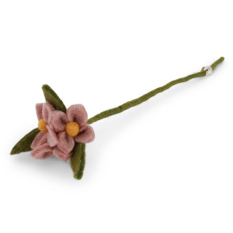 Dusty Rose Flowers on Branch - Merry PigletsGry and Sif
