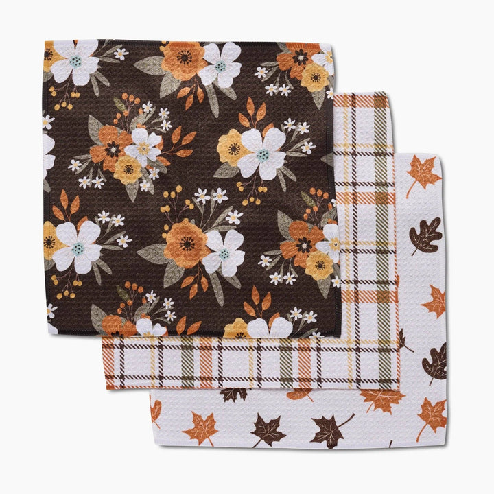 Autumnal Serenade Geometry Dishcloth Set