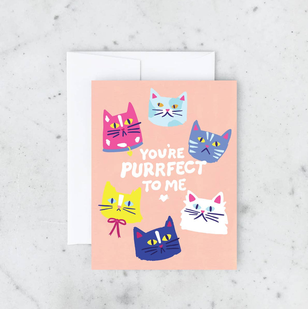 Purrfect To Me Greeting Card