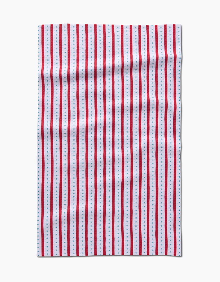 Candy Stripes Geometry Tea Towel