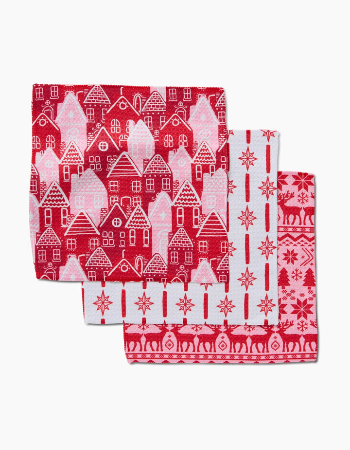 Holidays Geometry Dishcloth Set