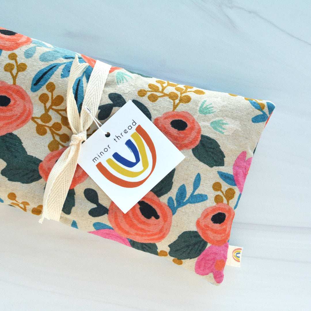 Lavender Eye Pillow: Rosa Pink Floral