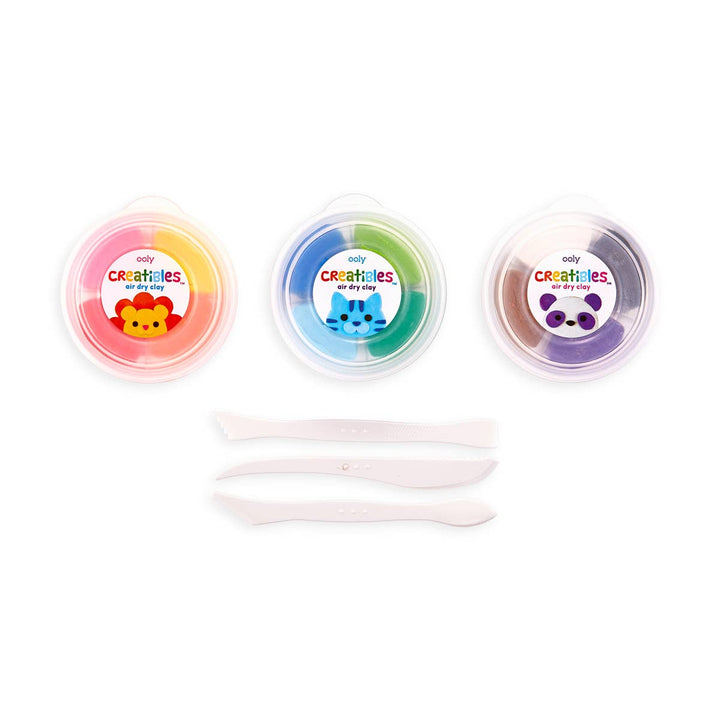 Creatibles Air Dry Clay Kit Set of 12 - Merry Piglets