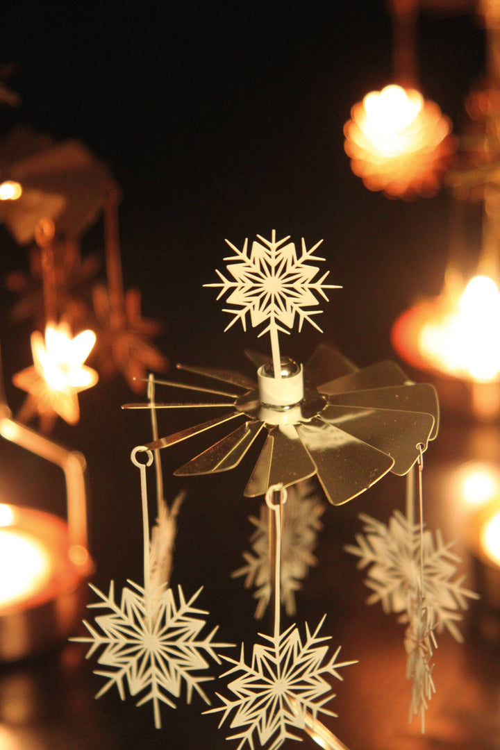 White Snowflake Angel Chime