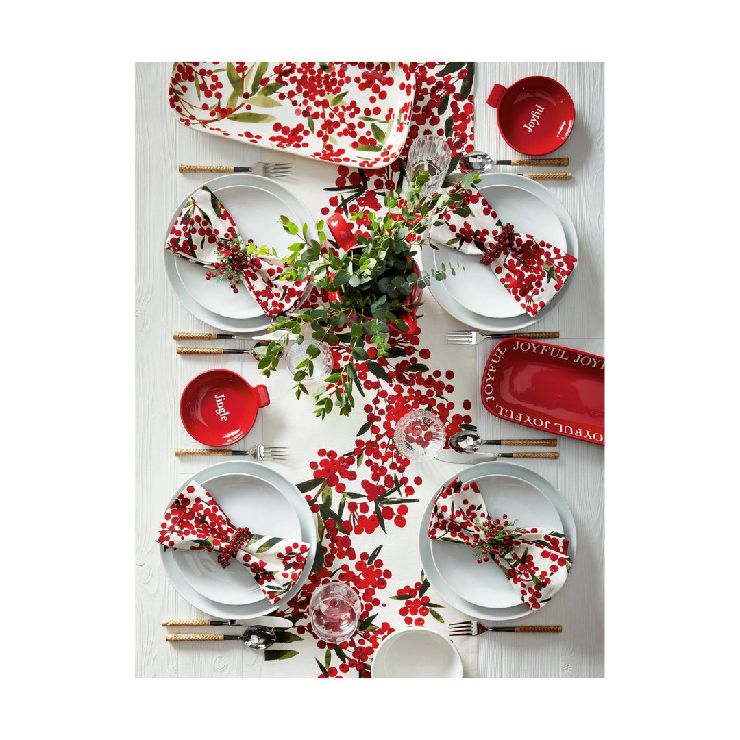 Red Sprig & White Berries Mug