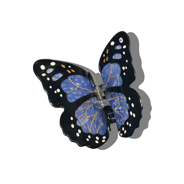 Blue Butterfly Claw Hair Clip