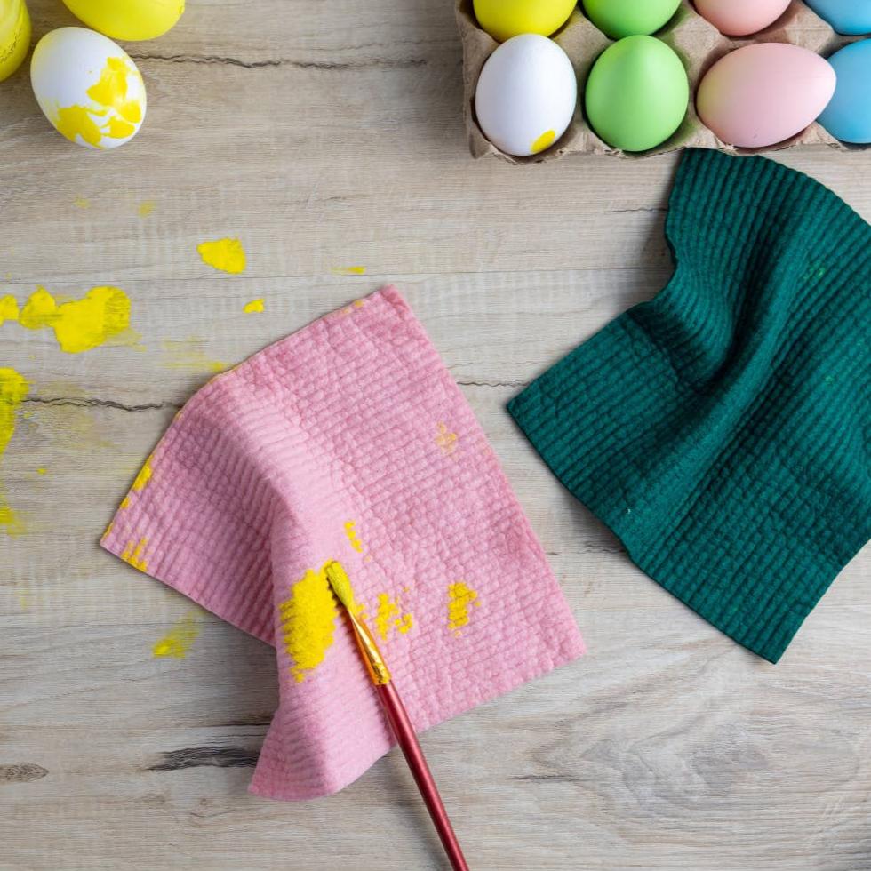 Evergreen and Blossom Swedish Dishcloths