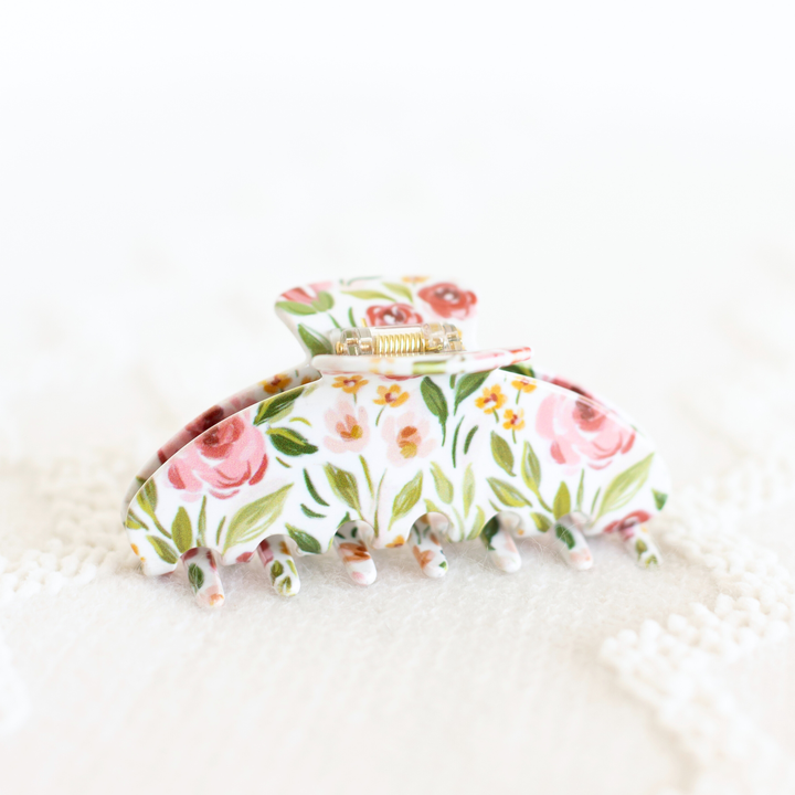 Spring Garden Claw Hair Clip