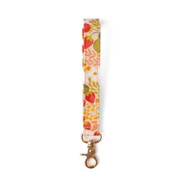 Strawberry Patch Wristlet Keychain