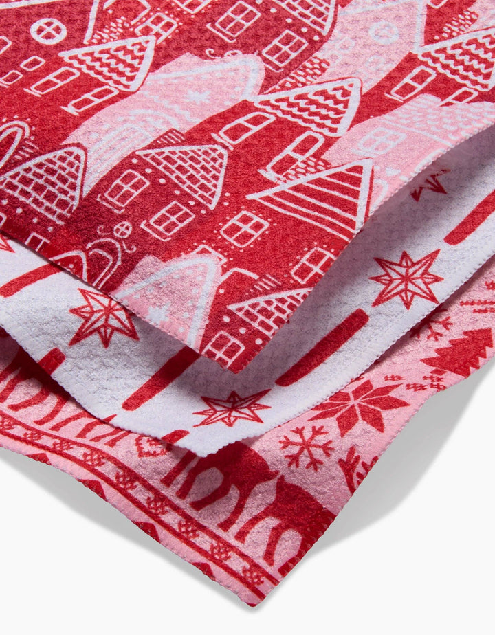 Holidays Geometry Dishcloth Set