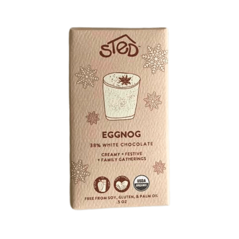 Eggnog Mini Choclate Bar - Merry PigletsSted Foods