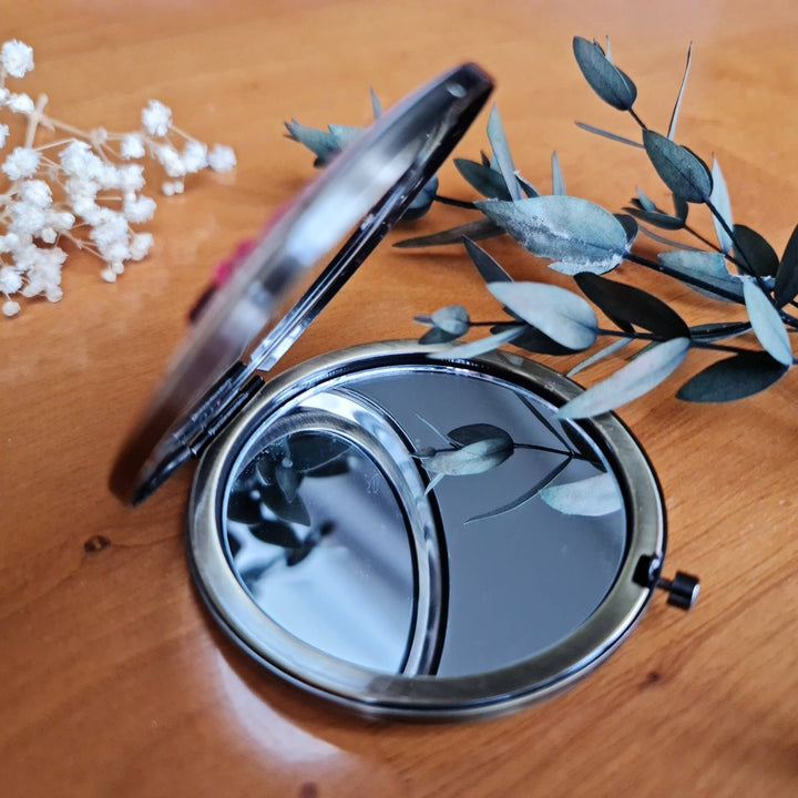 Embroidered Dandellion Compact Mirror - Merry PigletsQuince Fables