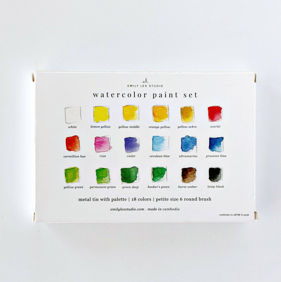Emily Lex Watercolor Paint Set - Merry Pigletsemily lex studio
