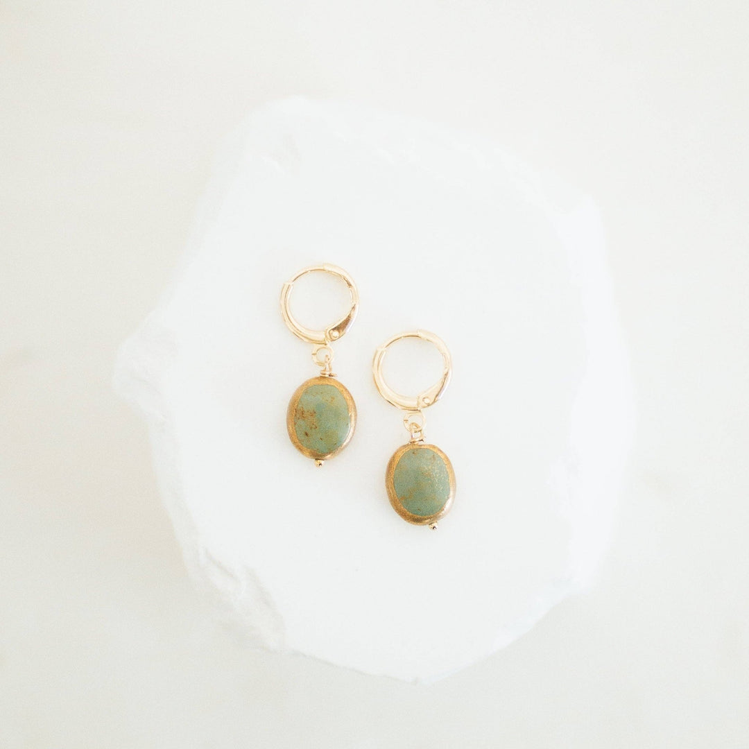 Emma Huggie Earrings - Merry PigletsReva Grey