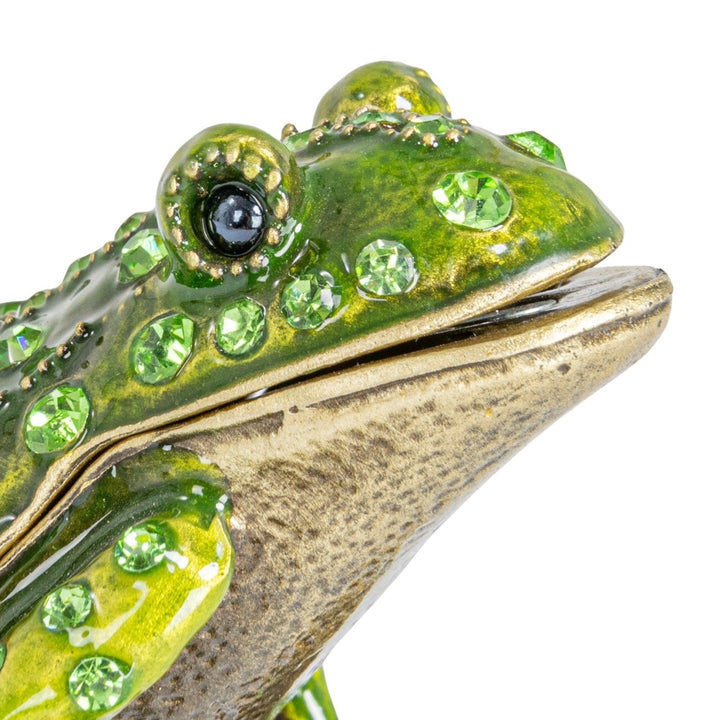 Enameled Frog Trinket Box - Merry PigletsCreative Co - Op