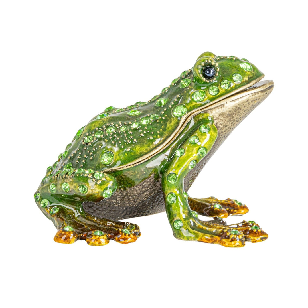Enameled Frog Trinket Box - Merry PigletsCreative Co - Op