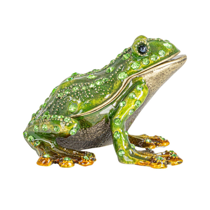 Enameled Frog Trinket Box - Merry PigletsCreative Co - Op