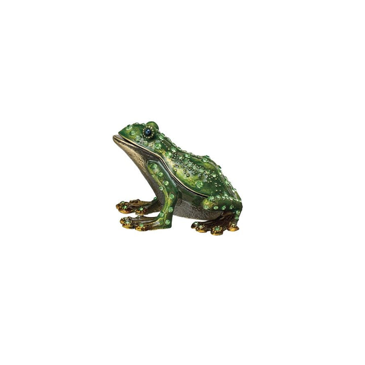 Enameled Frog Trinket Box - Merry PigletsCreative Co - Op