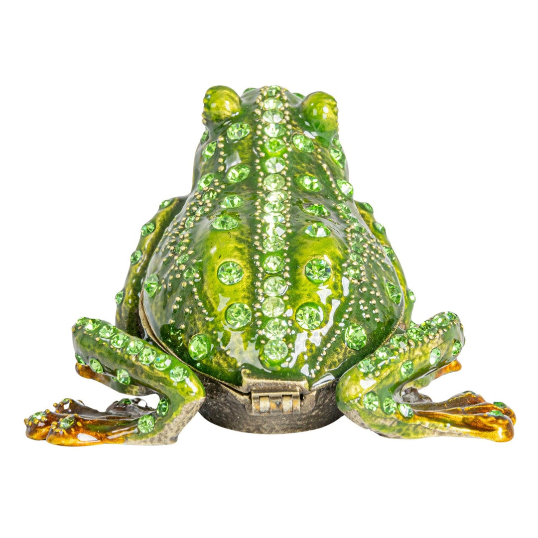 Enameled Frog Trinket Box - Merry PigletsCreative Co - Op