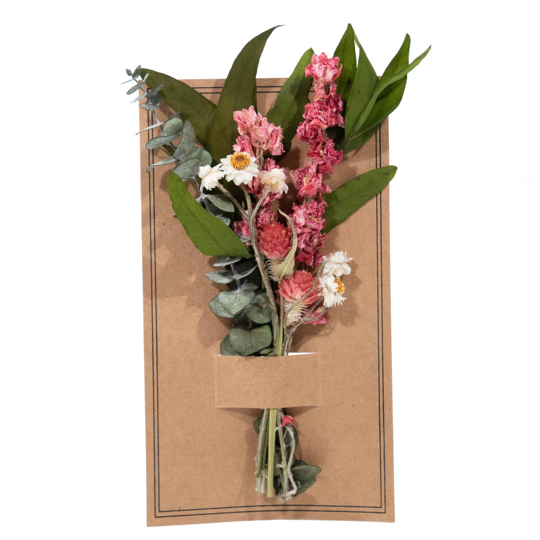 Eucalyptus & Pink Larkspur Mini Bouquet - Merry PigletsAndaluca