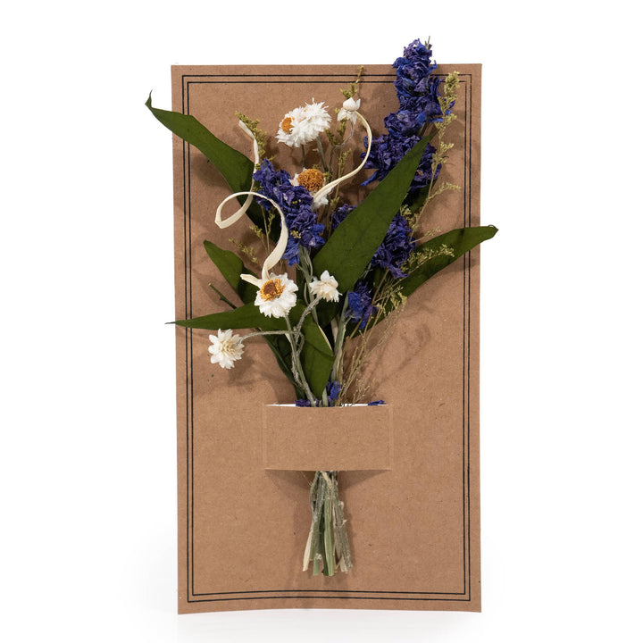 Eucalyptus & Purple Larkspur Mini Bouquet - Merry PigletsAndaluca