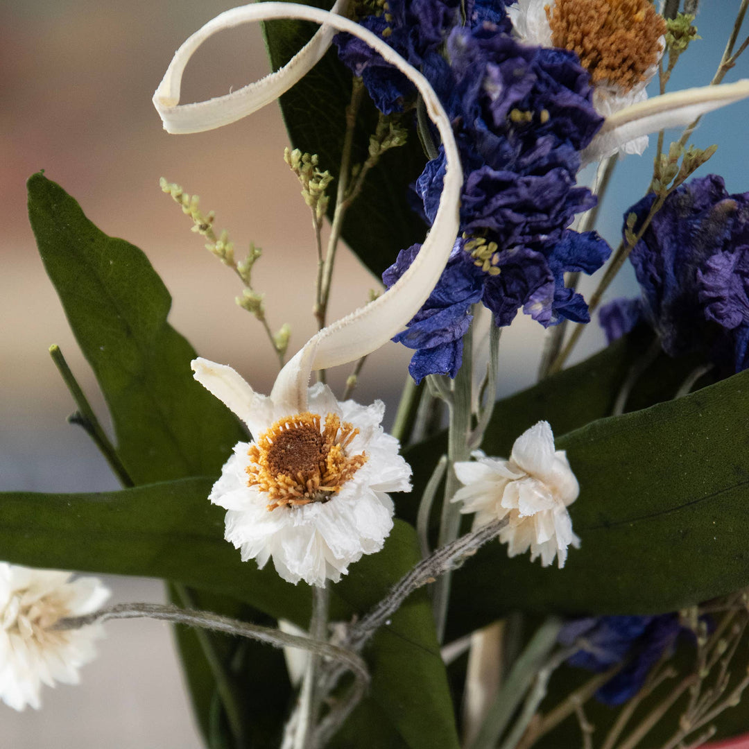 Eucalyptus & Purple Larkspur Mini Bouquet - Merry PigletsAndaluca