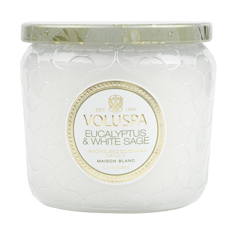 Eucalyptus & White Sage Petite Jar Candle - Merry PigletsVoluspa