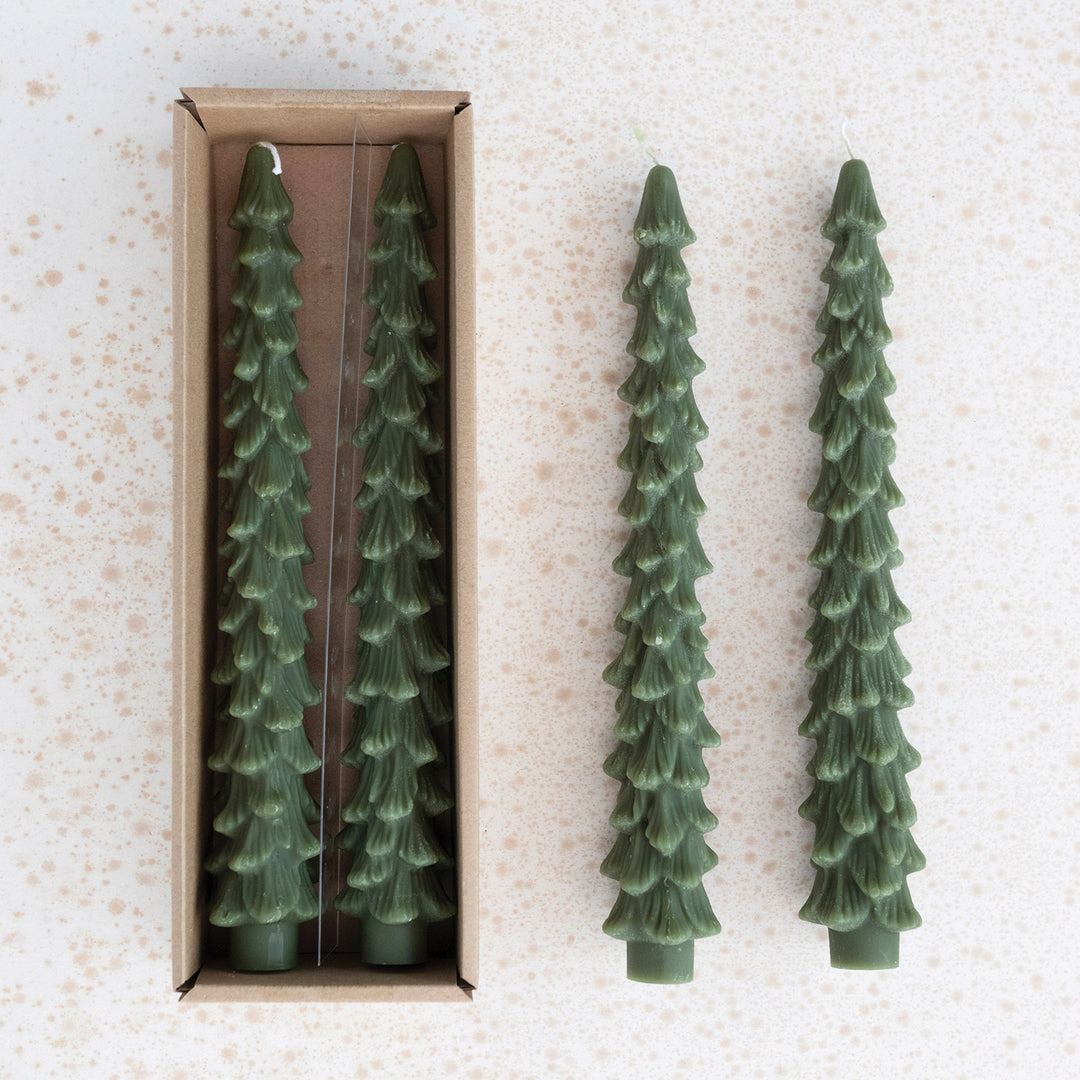 Evergreen Tree Taper Candles