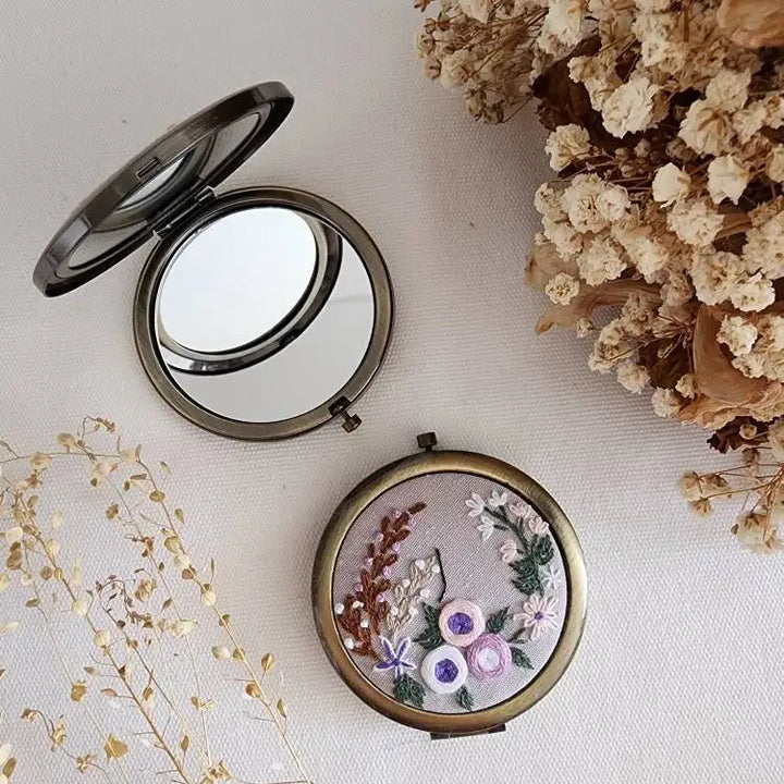 Flower Garden Compact Mirror