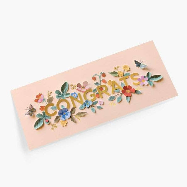 Cut Paper Congrats Greeting Card