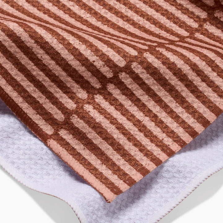 Textured Stripe Geometry Tea Towel